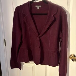 Women's Burgundy Blazer